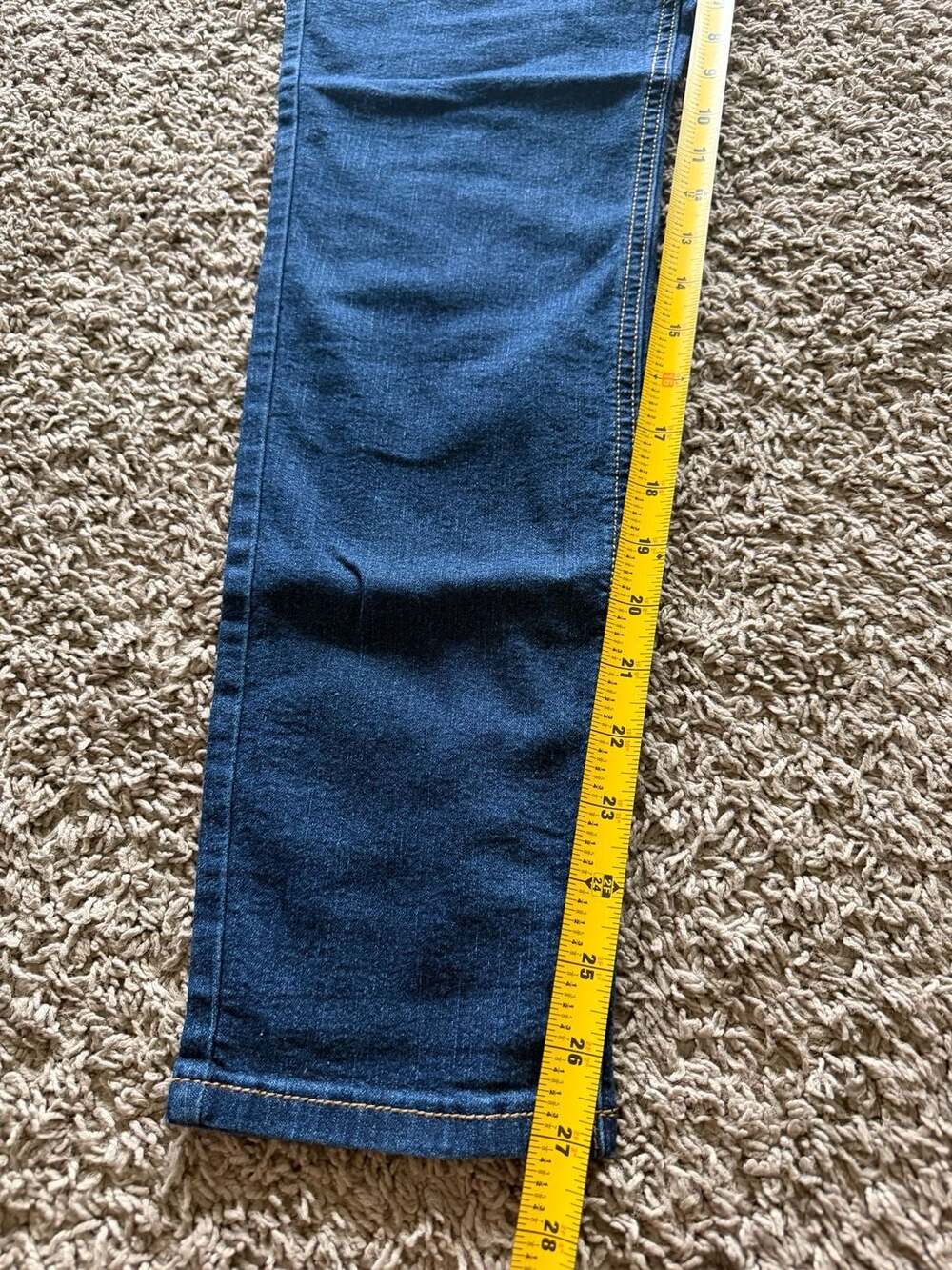 Old Navy Super Skinny Mid-Rise Women's Blue Denim Jeans - Picture 3 of 9